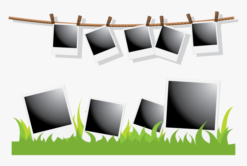 Picture Frame Instant Camera Polaroid Corporation Illustration - Polaroid Vector, HD Png Download