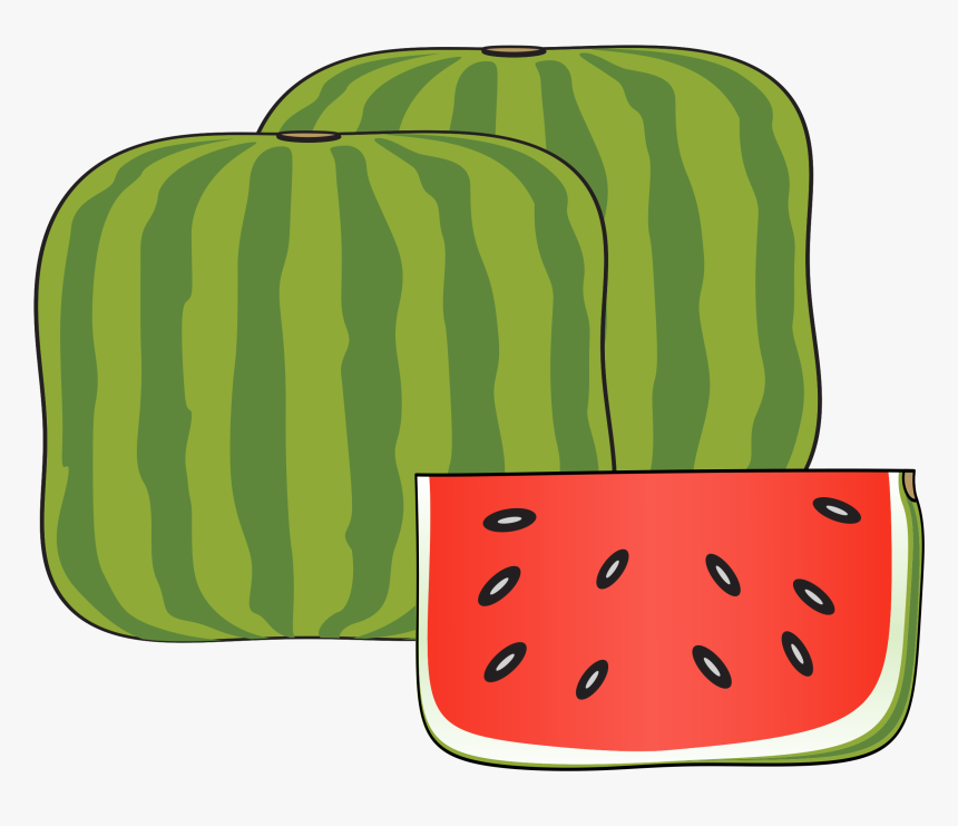 Cubical Watermelon Clip Arts - Watermelon, HD Png Download
