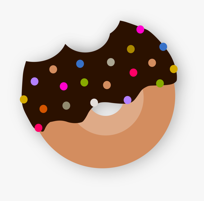 Delicious Donut With Chocolate Clip Arts - Chocolate Donut Clipart Png, Transparent Png