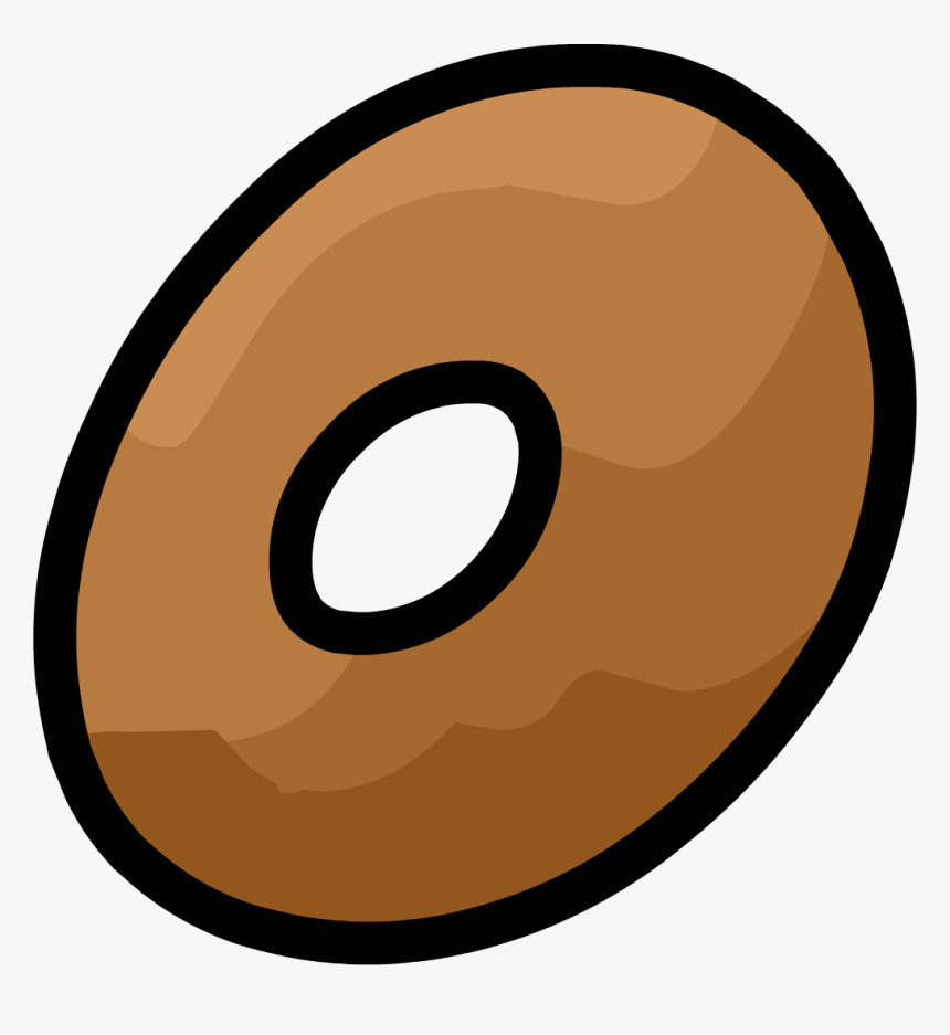 Transparent Png Cartoon Brown Donut, Png Download