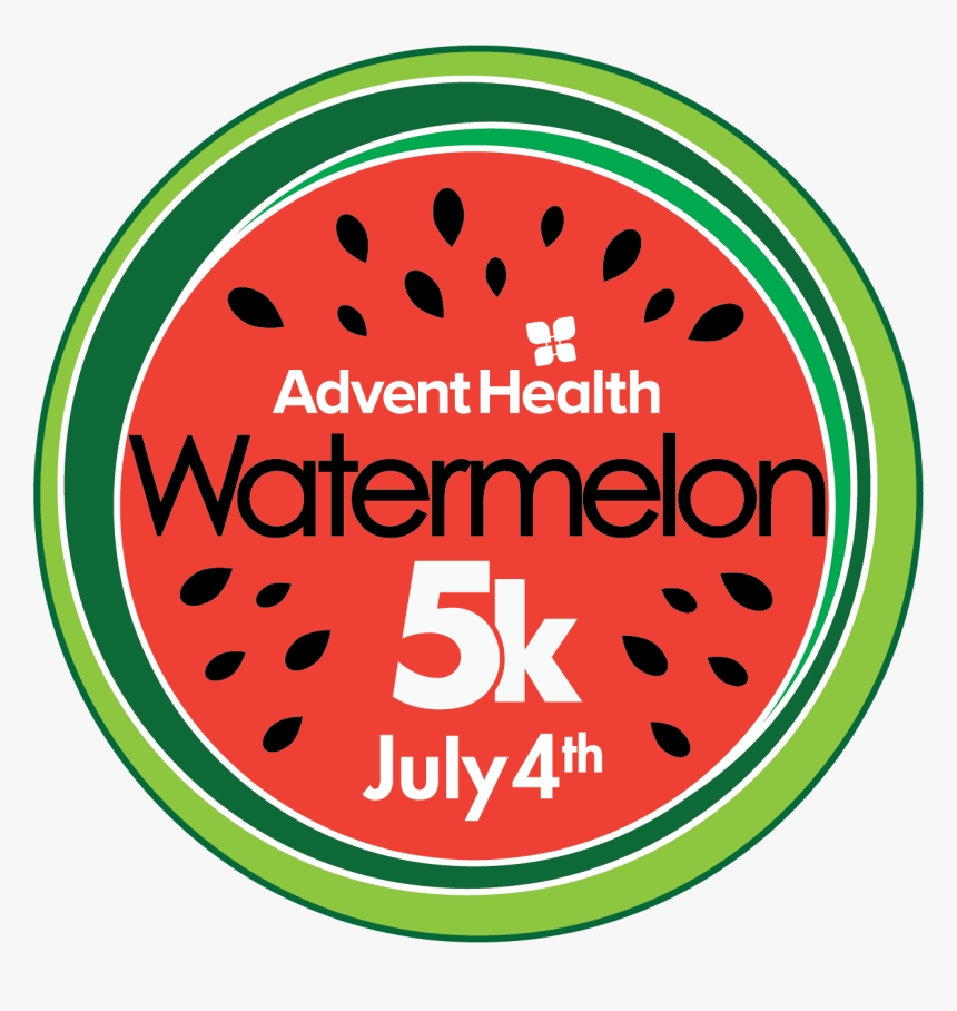 Adventhealth Watermelon 5k July 4th Logo - Watermelon, HD Png Download