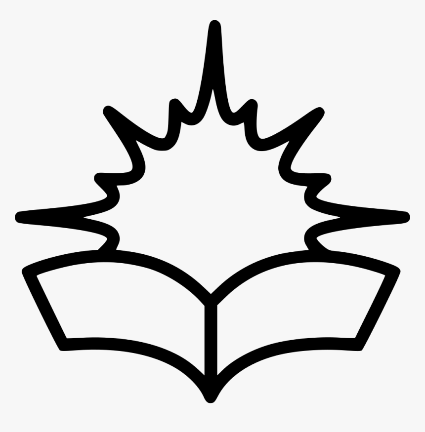 Illuminated Open Book - Book Plant Icon Png, Transparent Png