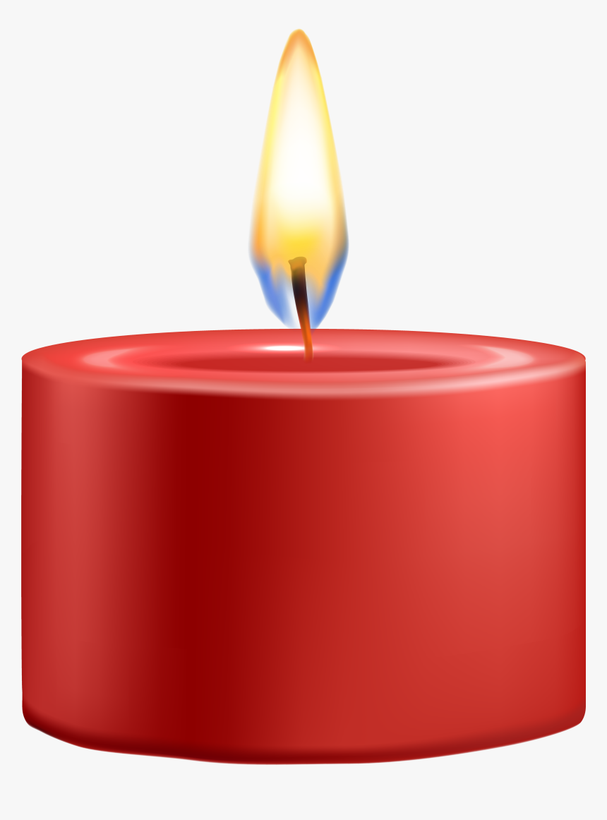 Red Candle Png Clip Art, Transparent Png