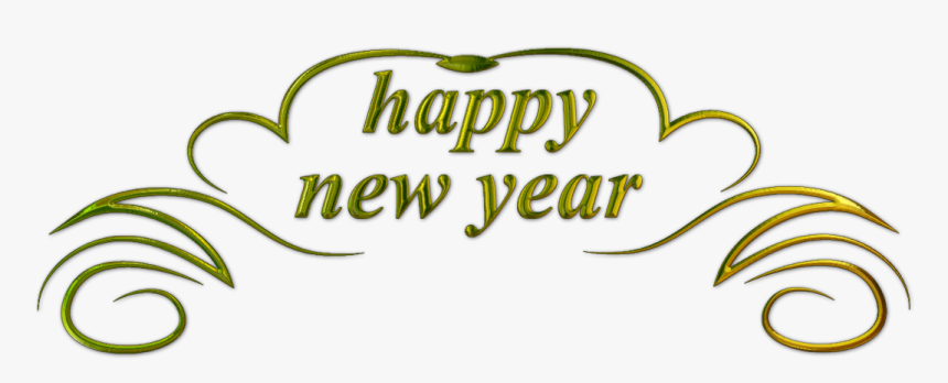 Happy New Year Text Png Transparent, Png Download