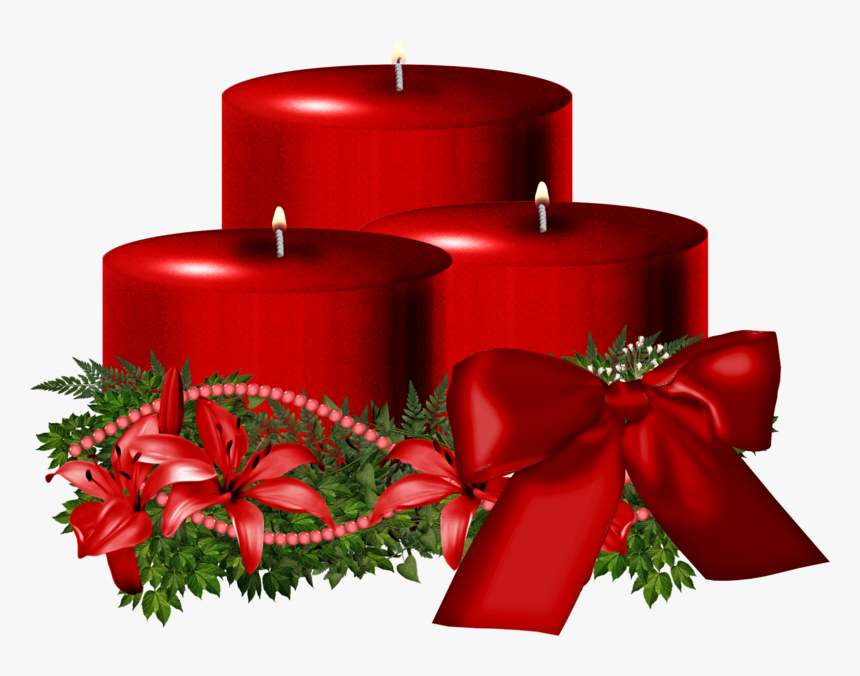 7271 - Christmas Candle Transparent Background, HD Png Download