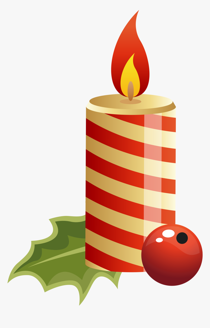 Birthday Candles Png - Christmas Candle Clipart, Transparent Png