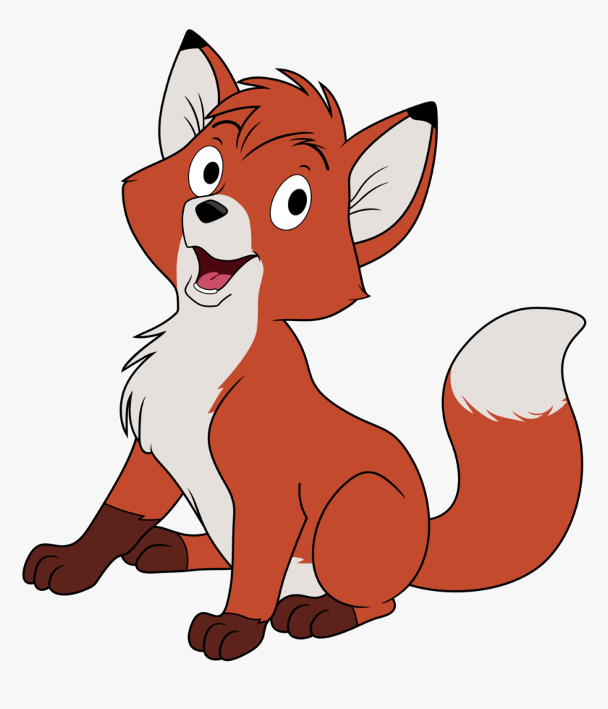 Fox Clipart Medieval - Fox From Fox And The Hound, HD Png Download