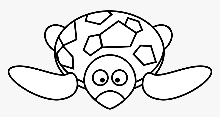 Cartoon Turtle Black White - Cartoon Pictures Black And White, HD Png Download