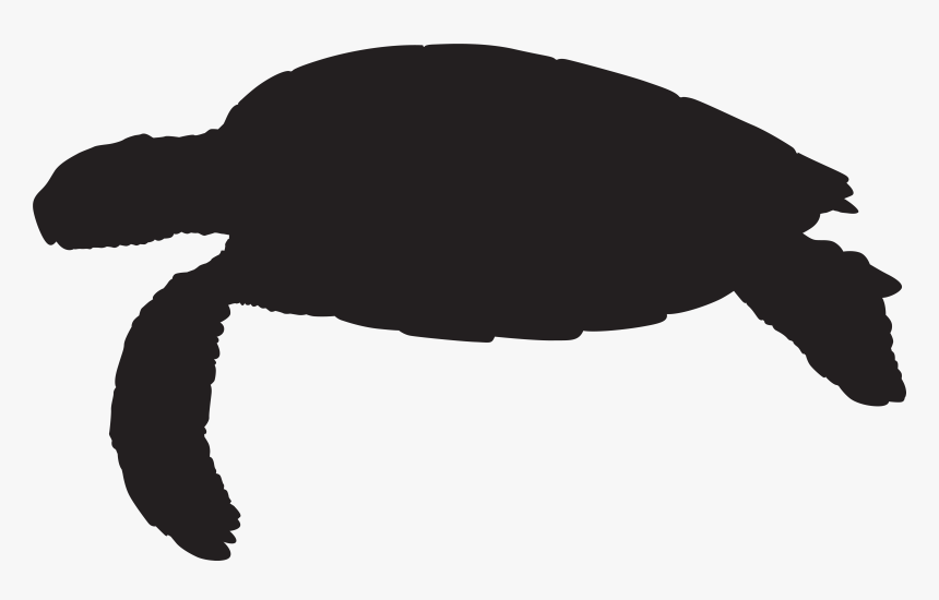 Silhouette Clip Art - Sea Turtle Silhouette Clip Art, HD Png Download