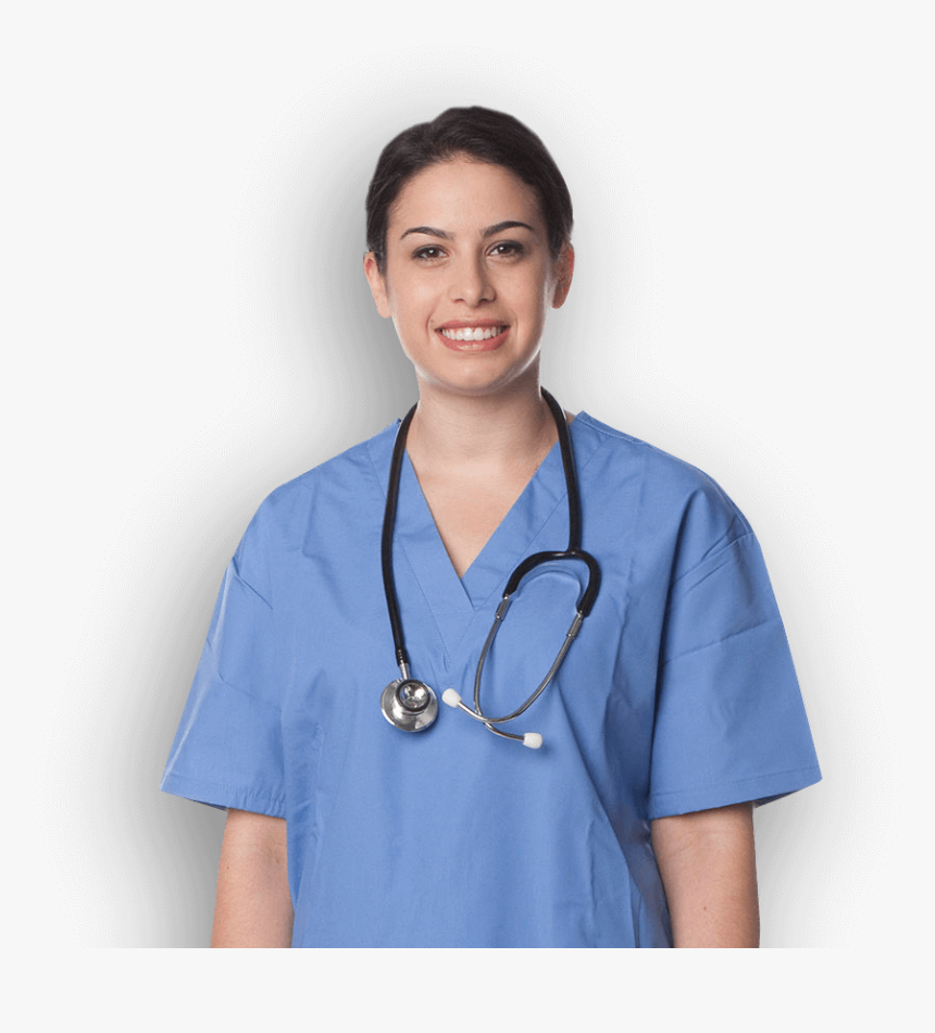 Nursing Student In Scrubs With Stethoscope Nurse Scrubs With