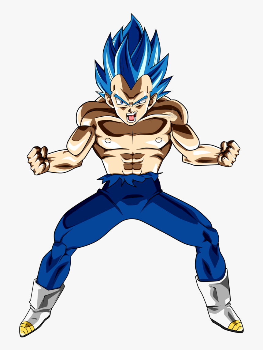 Dragon Ball Z Clipart Vegeta - Vegeta Ssj Blue Full Power, HD Png Download