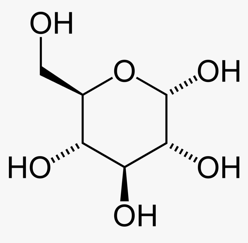 Alpha D Glucose 2d Skeletal Hexagon - D Glucono Δ Lactone, HD Png Download