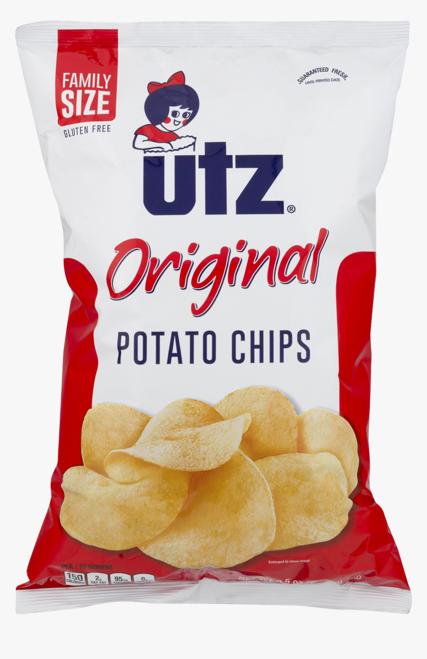 Potato Chip Png - Utz Original Potato Chips, Transparent Png