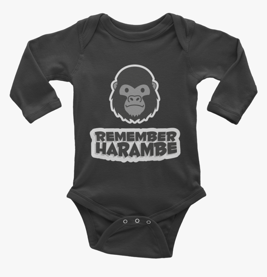 Image Of Baby Harambe Long-sleeve Onesie - Bearded Dad Onesie, HD Png Download