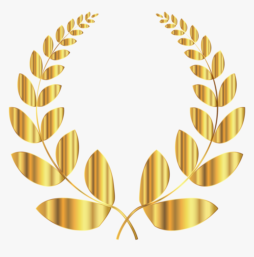 Gold Wreath Png - Laurel Leaves Transparent Background, Png Download