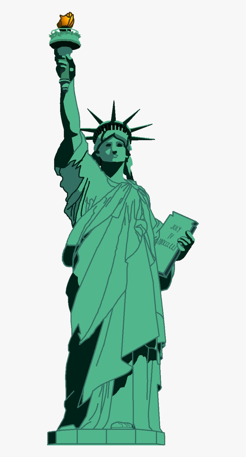 Statue Of Liberty Transparent Png - Statue Of Liberty, Png Download