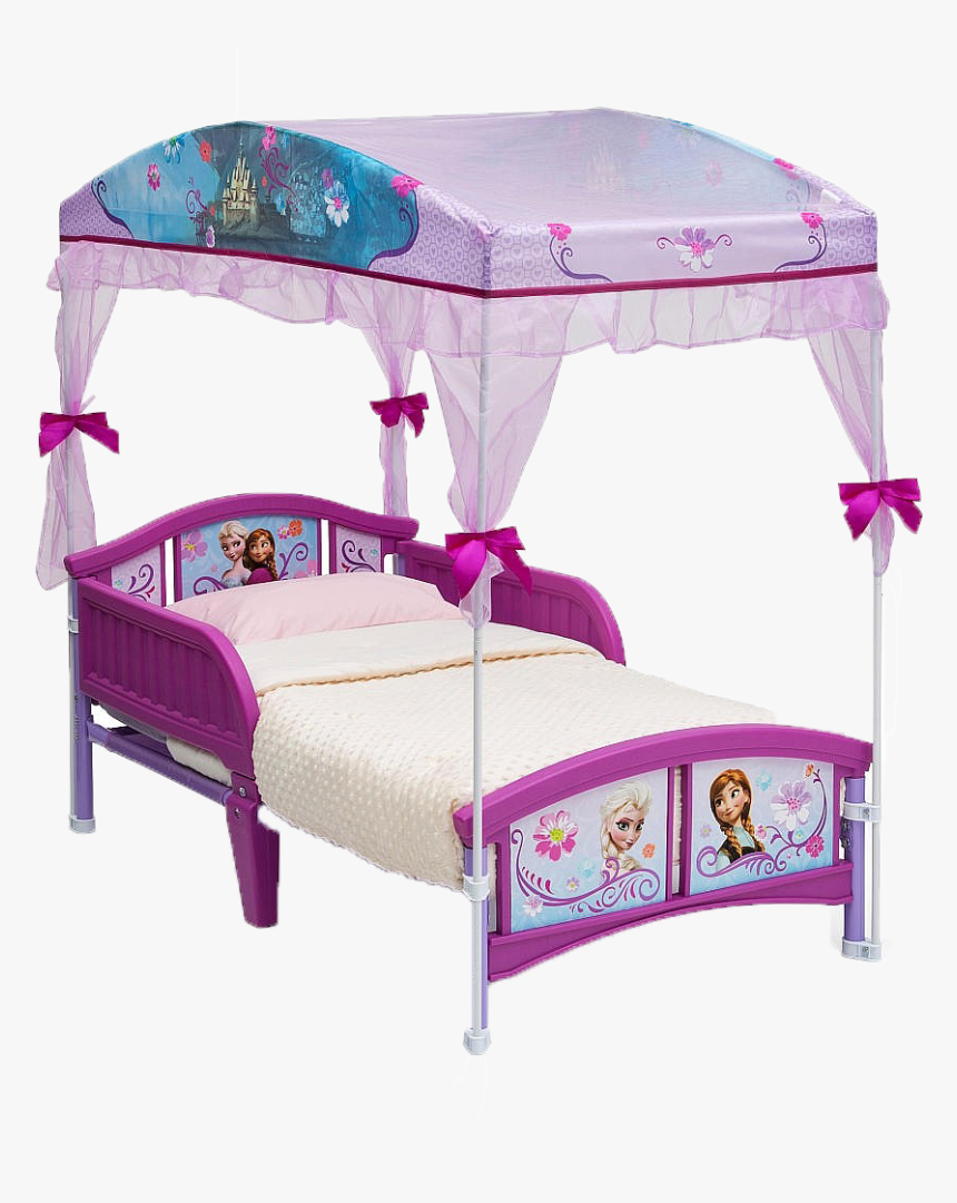 Four Poster Bed Png Free Pic - Purple Frozen Bed With Canopy, Transparent Png