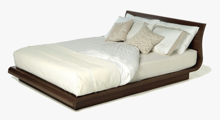 Modern Bed Transparent Free Png - Bed With Mattress Png, Png Download