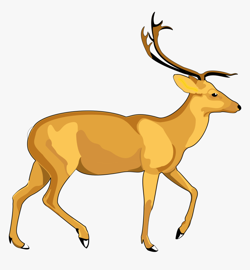 Deer Vector Png Transparent Image - Deer Vector Png, Png Download