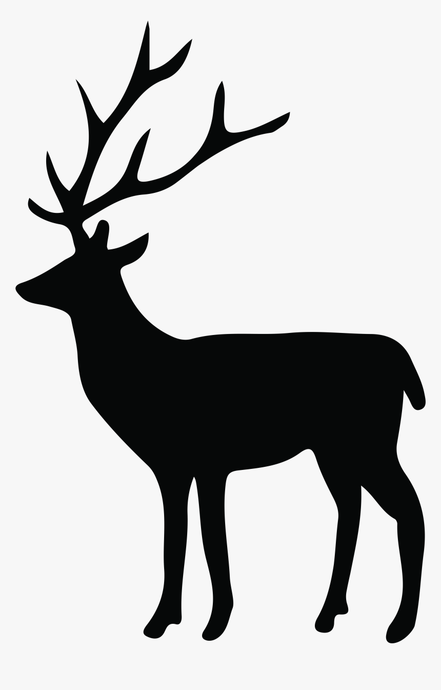 Deer Silhouette Png Transparent Clip Art Image - Deer Silhouette Transparent, Png Download