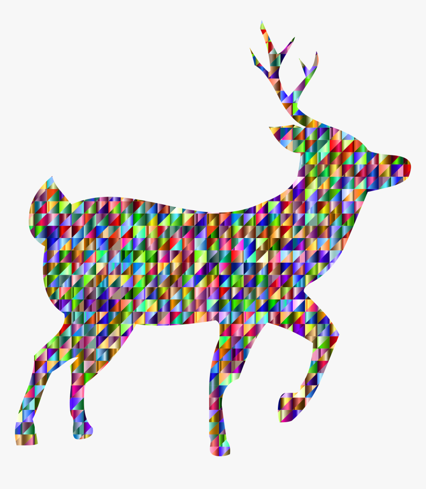Chromatic Triangular Deer Clip Arts - Portable Network Graphics, HD Png Download