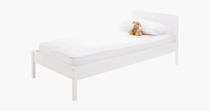 Star Bright Single Bed, Bright White - Bed Frame, HD Png Download