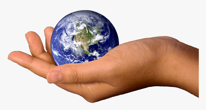 Hand Earth Transparent Png - Earth In Hands Png, Png Download