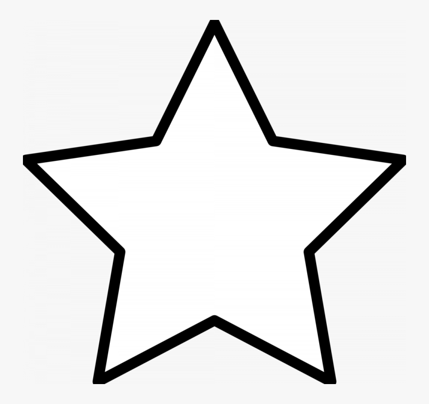 Download Star Clipart Black And White - Colouring Pages Of Star, HD Png Download