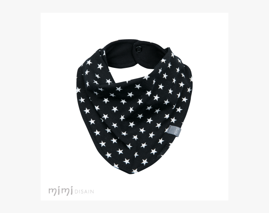Mimi Bib Black White Star - Scarf, HD Png Download