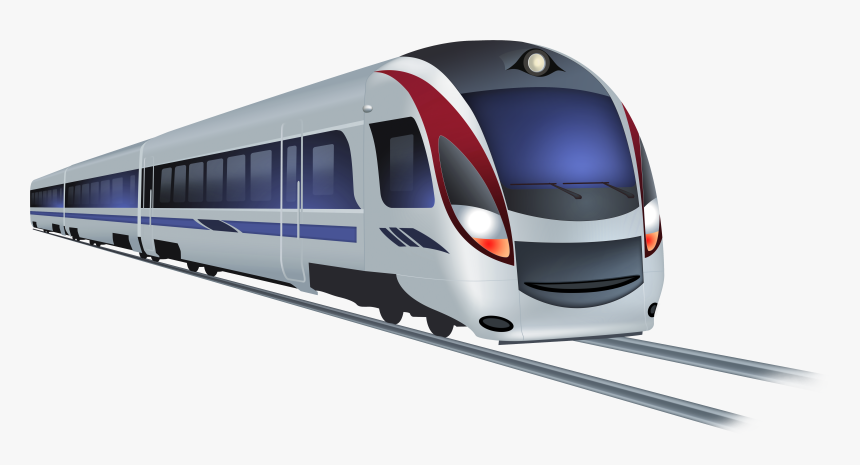 Modern Train Png Clip Art - Train Clipart Png, Transparent Png