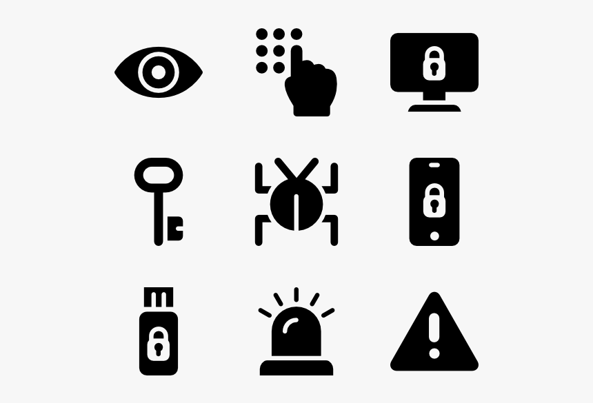 Computer Security Fill - Finance Icon Free, HD Png Download