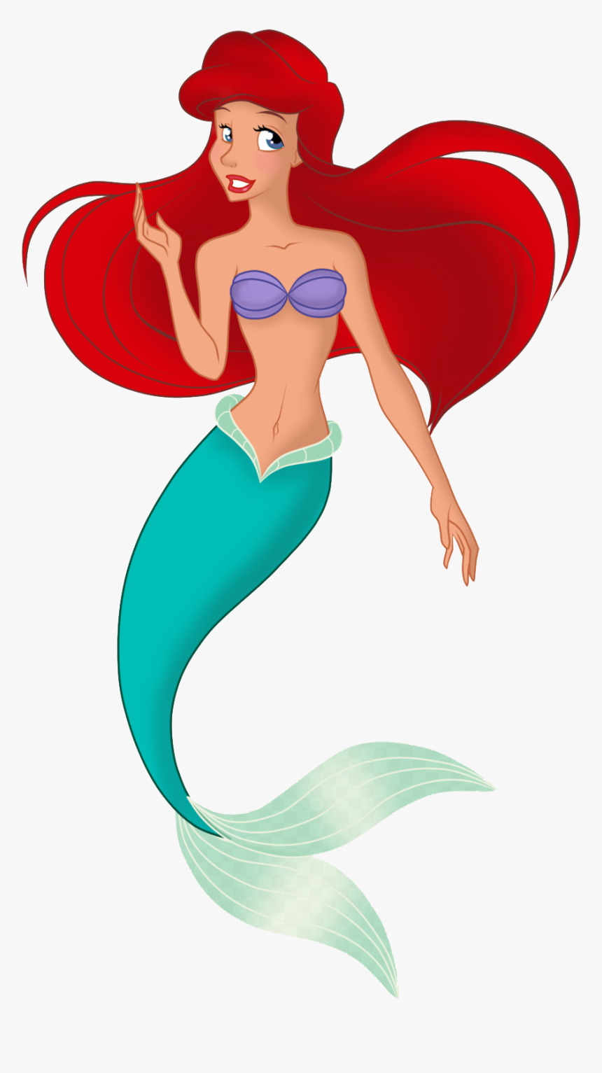 Ariel La Sirena Png , Png Download - Drawing Of Disney Princess Little Mermaid, Transparent Png