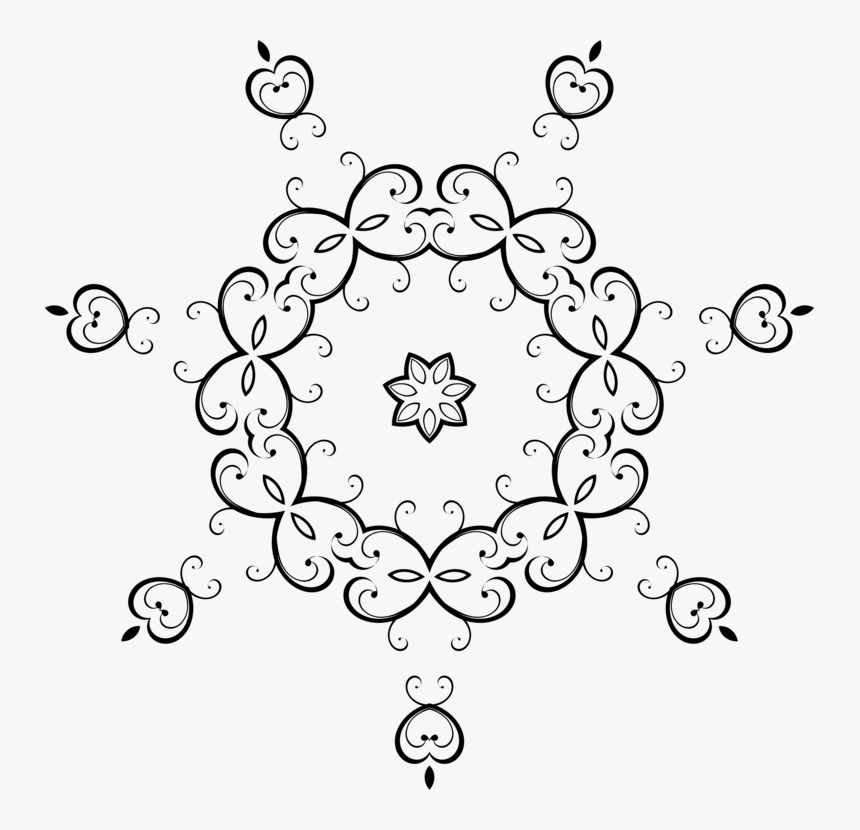Symmetry,monochrome Photography,monochrome - Circle, HD Png Download