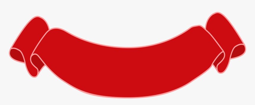 Maroon Clipart Banner - Banderin Rojo Png, Transparent Png