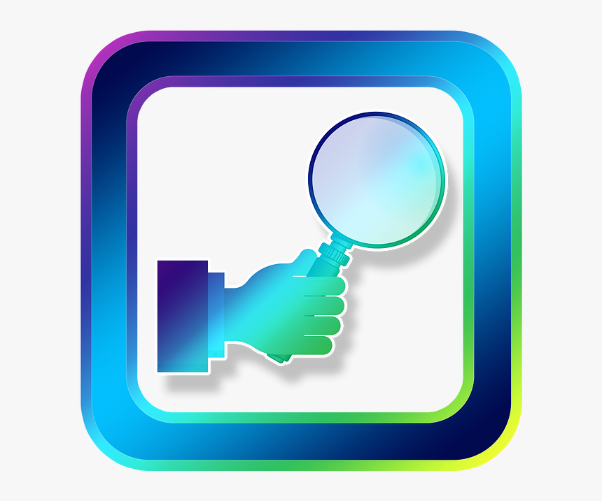Icon, Magnifying Glass, Hand, Investigation, Analysis - Magnifying Glass, HD Png Download