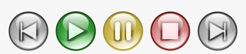 Play Pause Next Previous Buttons, HD Png Download , Transparent Png ...