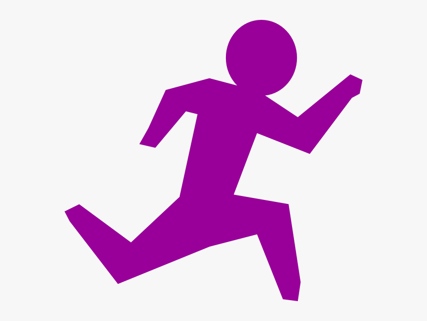Running Clipart Blue, HD Png Download