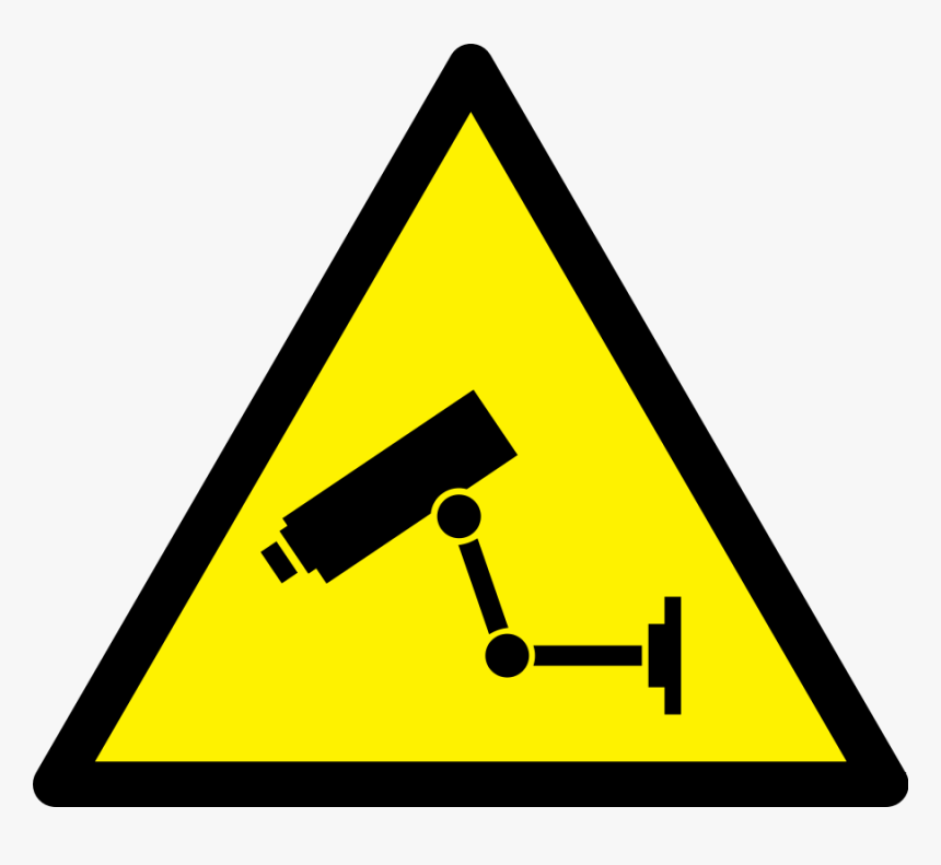 Triangle,area,symbol - Cctv Sign Transparent Background, HD Png Download