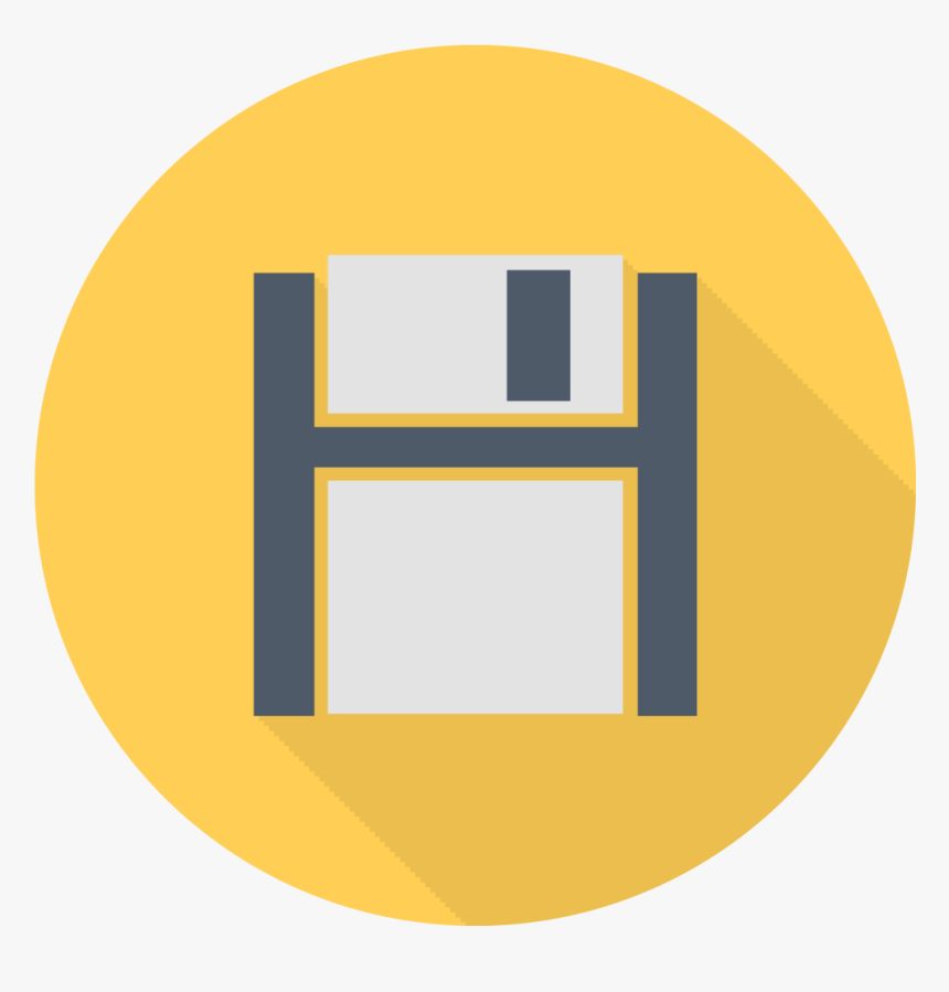 Black Floppy Icon - Past Present And Future Evolution Of Technology, HD Png Download