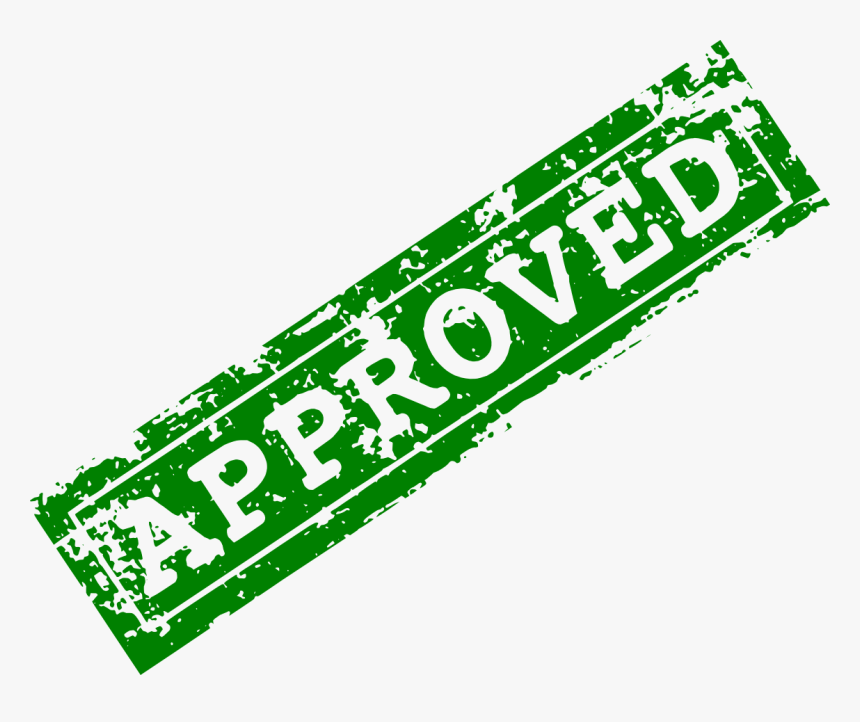 Green Approved Stamp - Sign, HD Png Download