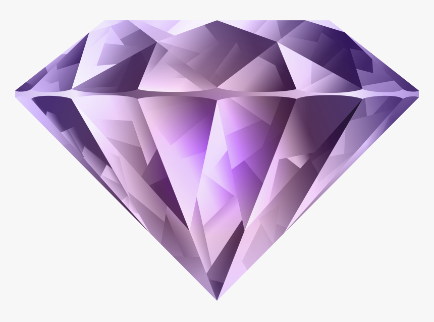 Purple Diamond Transparent Png Image High Quality Clipart - Diamond Logo Png Hd, Png Download