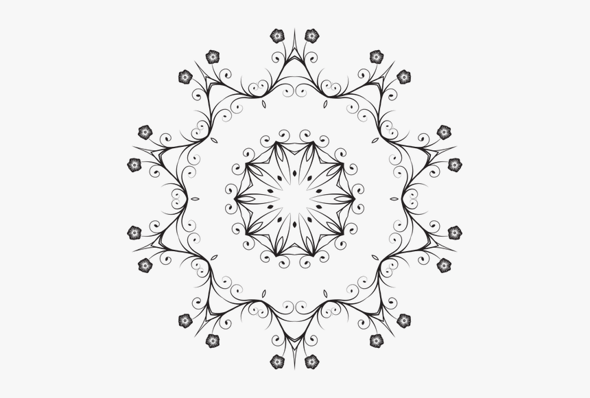 Round Flowery Lace - Clip Art, HD Png Download