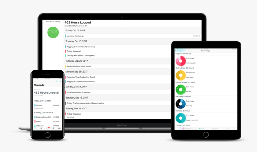 Timetag On Macbook Iphone Ipad, HD Png Download