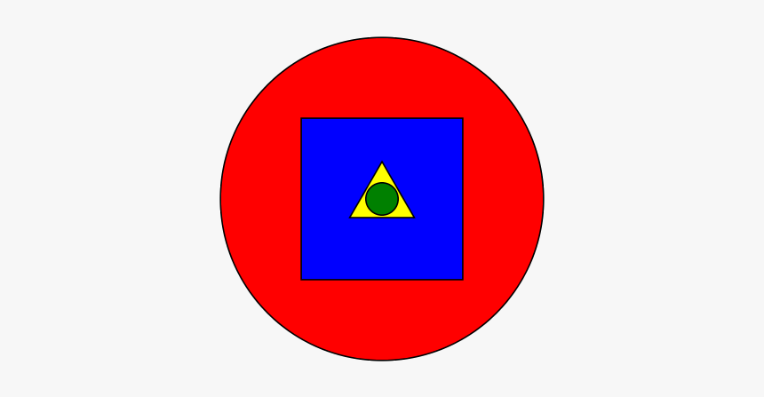 Blue Circle In Red Square, HD Png Download