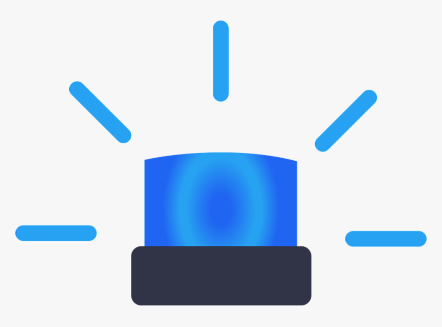 Luz Azul, Alarma, Sirena, De Rescate, Fuego, Emergencia - Blue Alarm Light, HD Png Download
