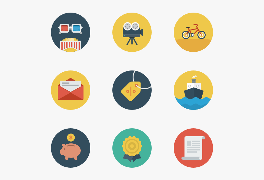 Business & Free Time - Flat Icon, HD Png Download