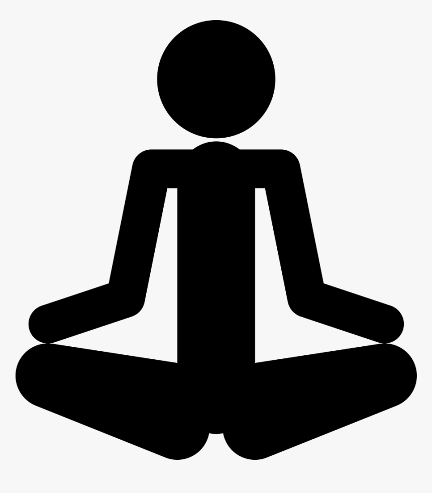 Person Silhouette In Posture - Icono Relax Png, Transparent Png