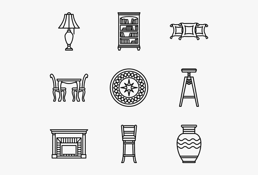 Vintage Furniture - Plastic Bottle Line Icon, HD Png Download