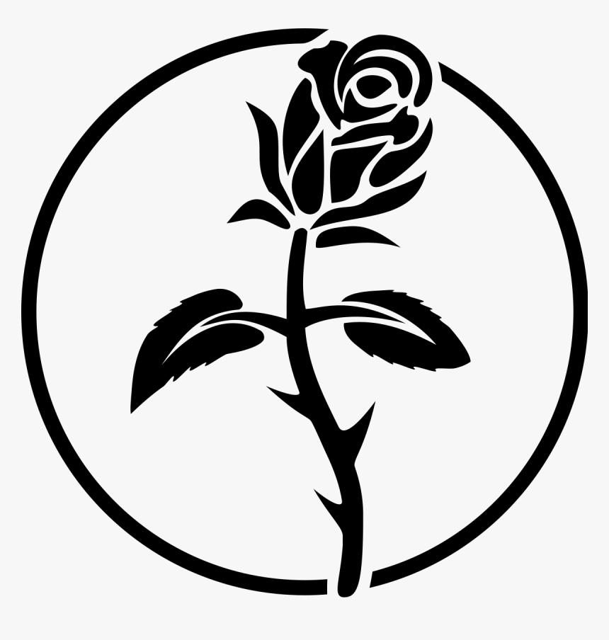 Black Rose Anarchist Symbol, HD Png Download