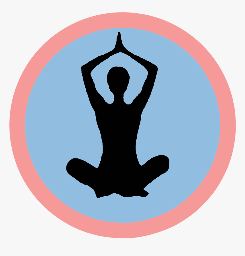 Black, Icon, Sport, Asian, Silhouette, Pose, People - Yoga Silhouette, HD Png Download